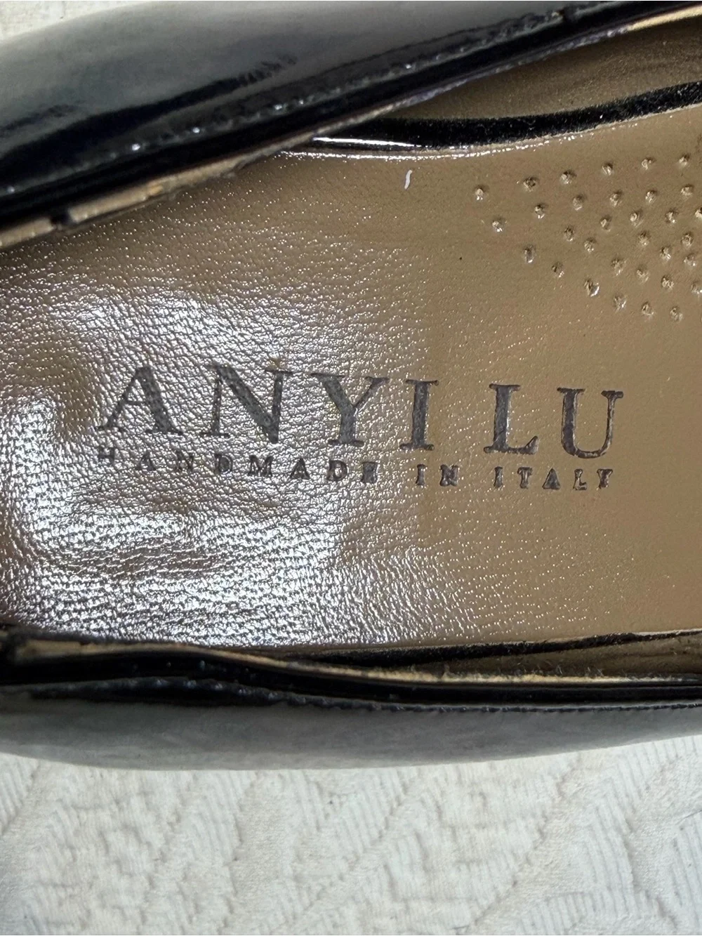 Hand Made In Italy Patent Leather Pumps. EU 39 3” Tortoise shell heels Anyi Lu